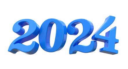 2024 New Year 3d render