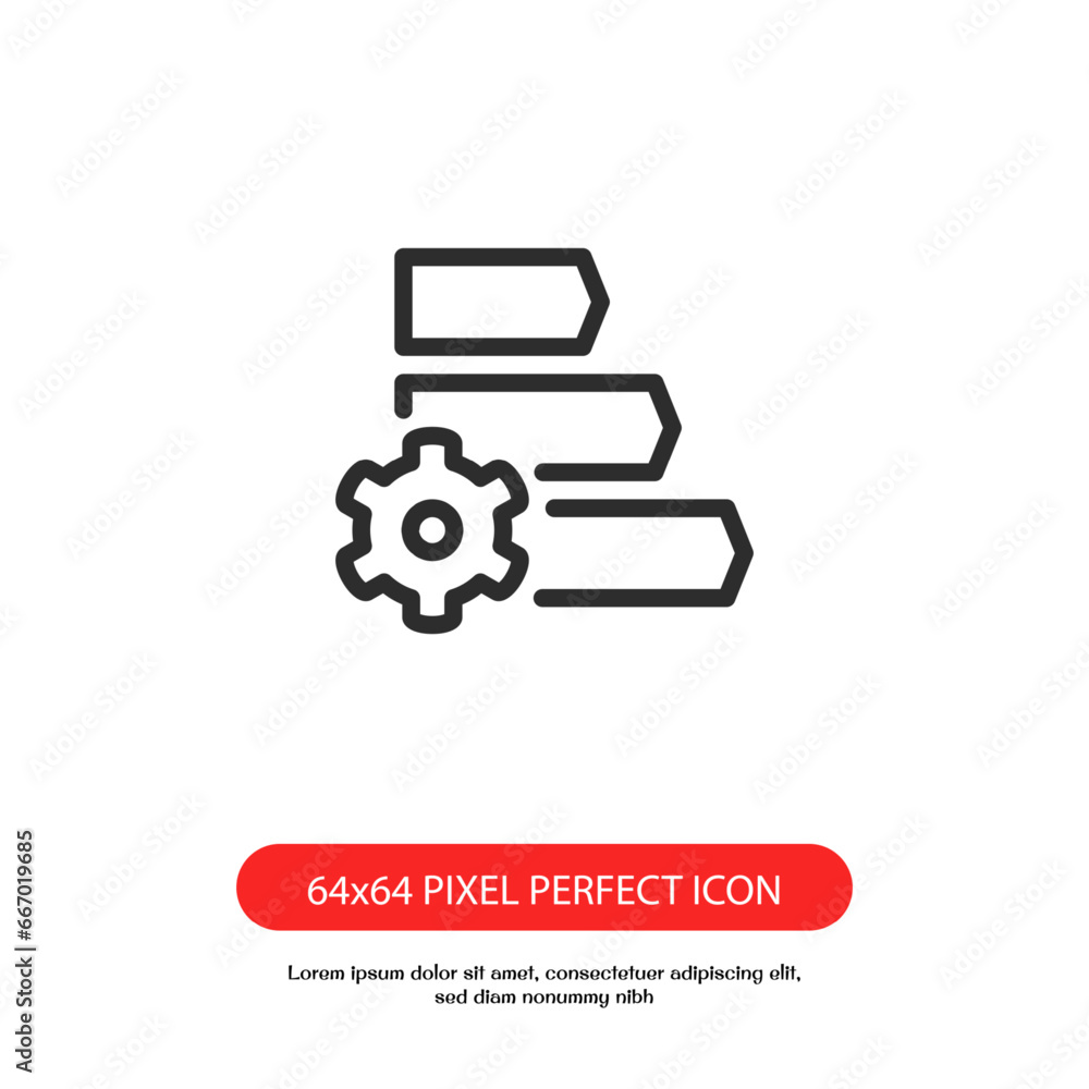 Poster power consumption level outline icon pixel perfect good for web or mobile app