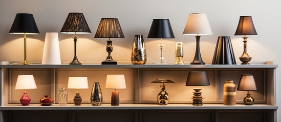 Various table lamps are in stock