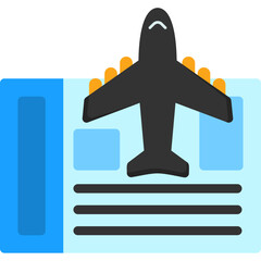 Airplane ticket Icon