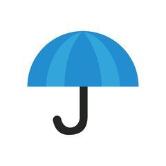 blue umbrella icon vector illustration