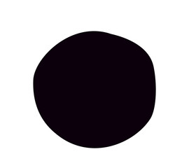 black random organic Blob shape