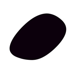 black random organic Blob shape