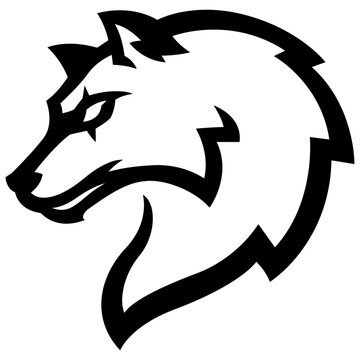 Wolf head vector image