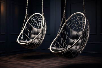 hammock in a dark room