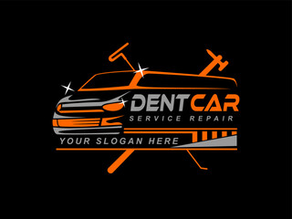 Dent car logo template vector illustration - obrazy, fototapety, plakaty