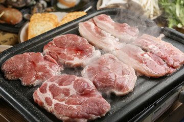 Assorted Grilled Pork Cuts, 돼지고기모듬세트