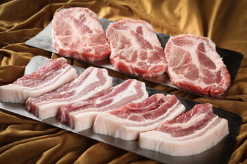 Assorted Grilled Pork Cuts, 돼지고기모듬세트