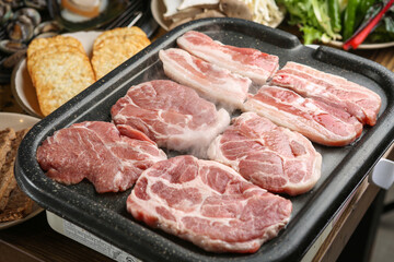 Assorted Grilled Pork Cuts, 돼지고기모듬세트