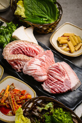 Assorted Grilled Pork Cuts, 돼지고기모듬세트