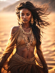 Beautiful queen of the desert: Moment of sensuality