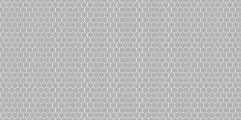 Seamless hexagon perforated metal grill pattern. Graphic illustration with geometric pattern. Abstract black hexagonal background. Vector illustration.