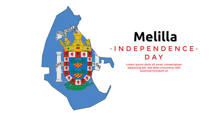 Melilla independence day social media banner design