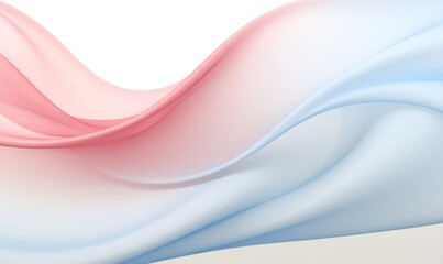 Obraz premium abstract blue and pink waves on white background. illustration.