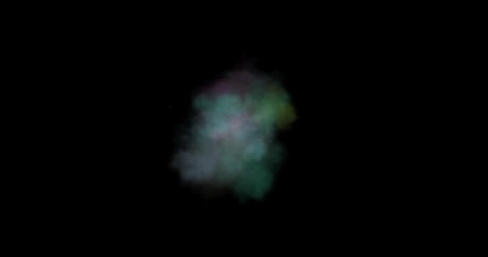 explosion with smoke