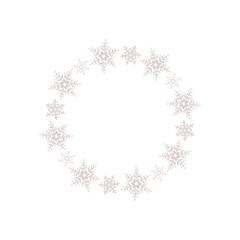 Round New Year frames, vector.