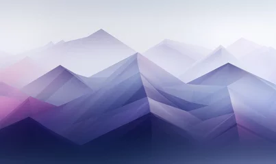 Papier Peint photo Montagnes Abstract  of low poly mountain background. Futuristic design.