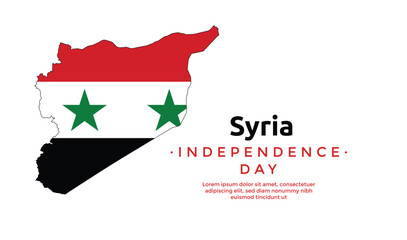 Syria independence day social media banner design