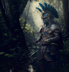 Fototapeta premium Ancient Red Indian