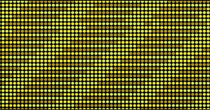 Screen scanner colored dots scrolling from top to bottom