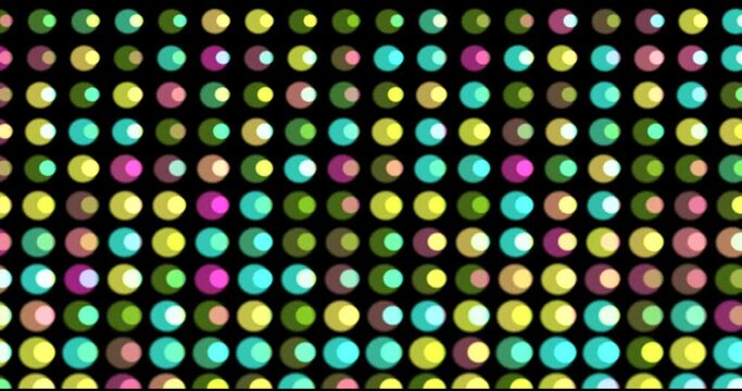 Circle dot transition color animation background 