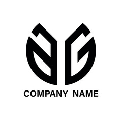 abstract logo design. A G designlogo businnes vector