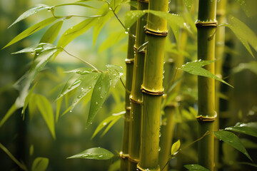Fototapeta premium green bamboo forest