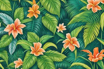 Tropical Floral Background