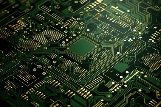 Vector SVG file illustrating a detailed and adaptable PCB circuit board