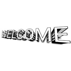 3d welcome text effect