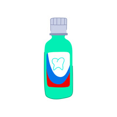 oral mouthwash cartoon. care dental, hygiene fresh, wash antiseptic oral mouthwash sign. isolated symbol vector illustration
