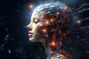 Artificial Intelligence -  Androids and AI: A Symphony of Mechanical Souls Crafting Digital Dreams