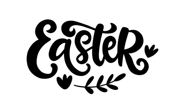 Easter Holiday Lettering Modern Calligraphy