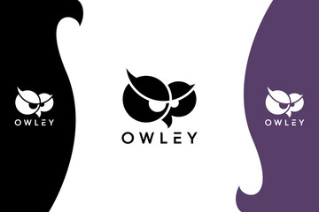 Owl simple and modern logo design