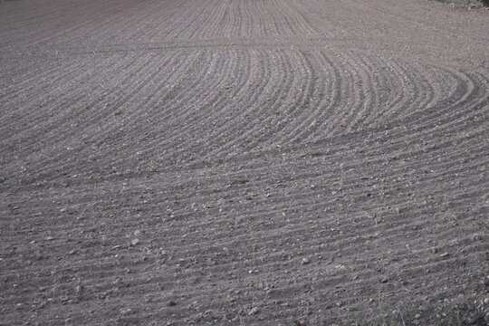 Paisaje con texturas de campo labrado