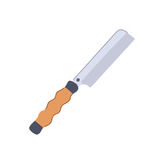 equipment saw hand cartoon. work wood, instrument carpentry, workshop object equipment saw hand sign. isolated symbol vector illustration