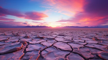 Fotobehang sunset in the desert © mech