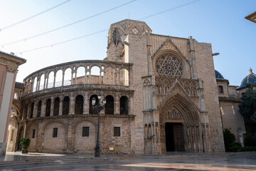 Valencia, Spain - August 20, 2023: Cathedral