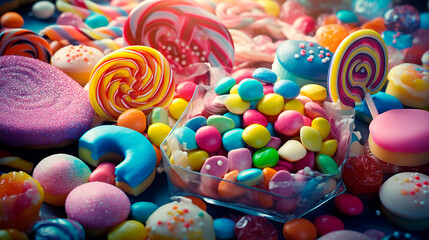 Fototapeta na wymiar candies and sweets