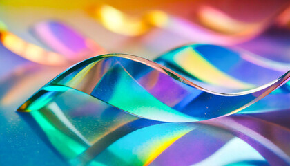 美しいガラスの波イメージ素材