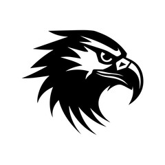 Eagle Head Silhouette Vector Illustration