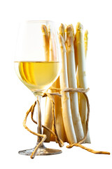 Wein Spargel weiß grün  - 667062059