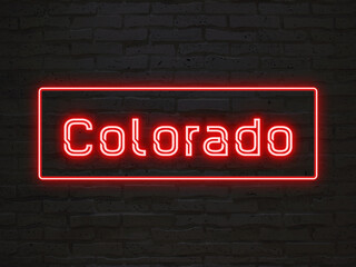 Colorado のネオン文字