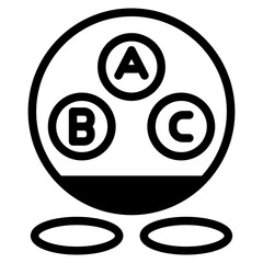 alphabet dualtone icon