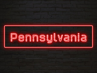 Pennsylvania のネオン文字