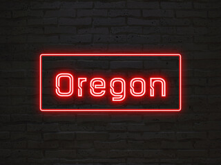 Oregon のネオン文字