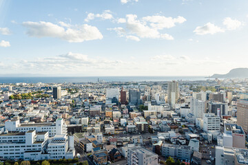 Obraz premium 五稜郭タワーからの景色 函館市街 街並み