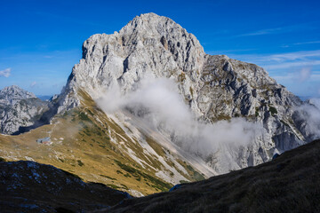 Planjava mountain, 2396 meters, julian alps, Slovenia, Central Europe,