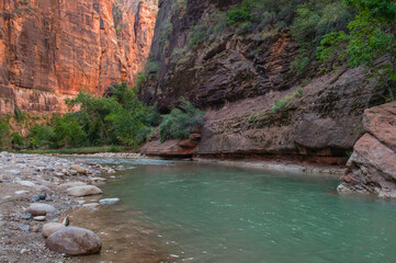 Naklejka na ściany i meble river in the canyon