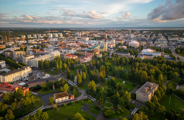 Oulu city at summertime, Finland